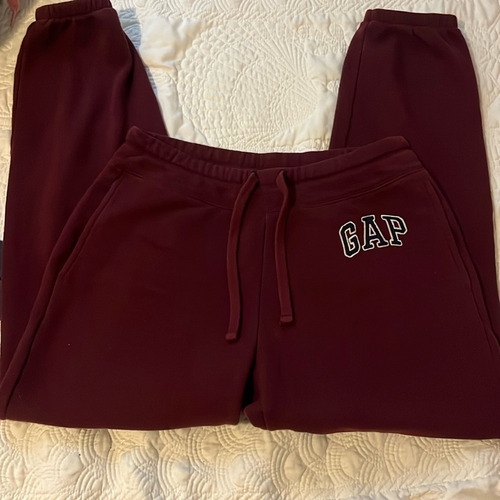 GAP burgundy sweat pants